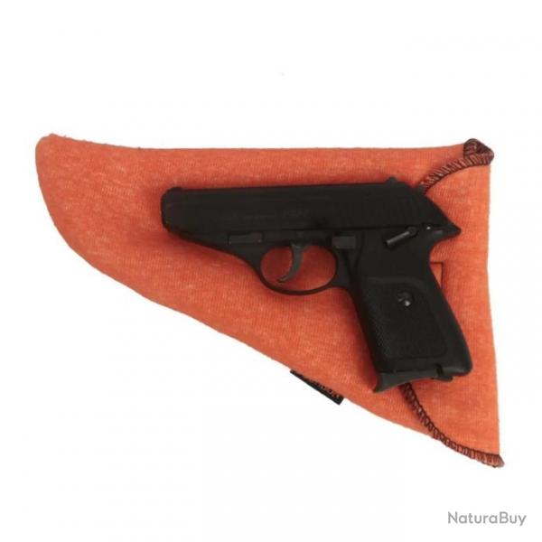 Pochette de rangement Tourbon type chaussette pour pistolet et revolver - Orange