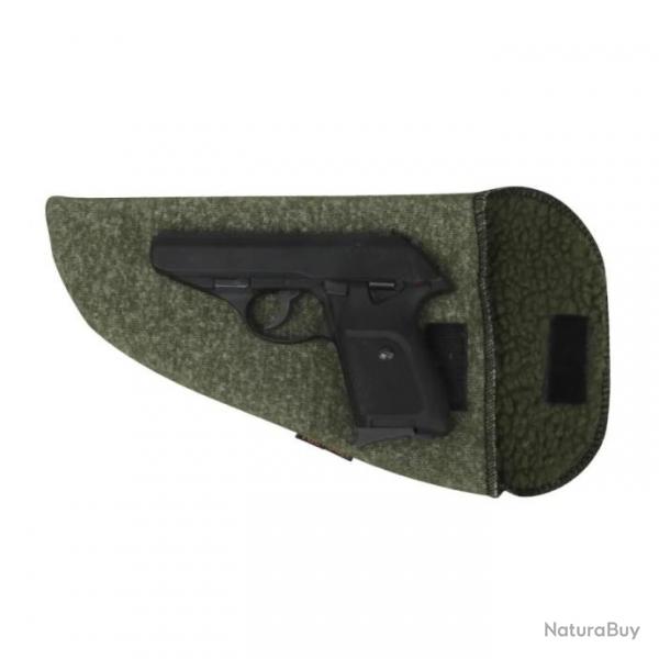 Pochette de rangement Tourbon type chaussette pour pistolet et revolver - Vert