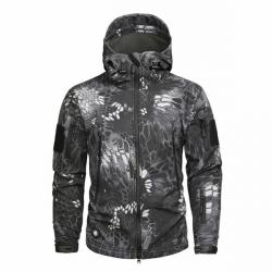 Veste coupe-vent tactique camouflage style militaire - Modèle TYP