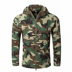 Veste coupe-vent tactique camouflage style militaire - Modèle JG