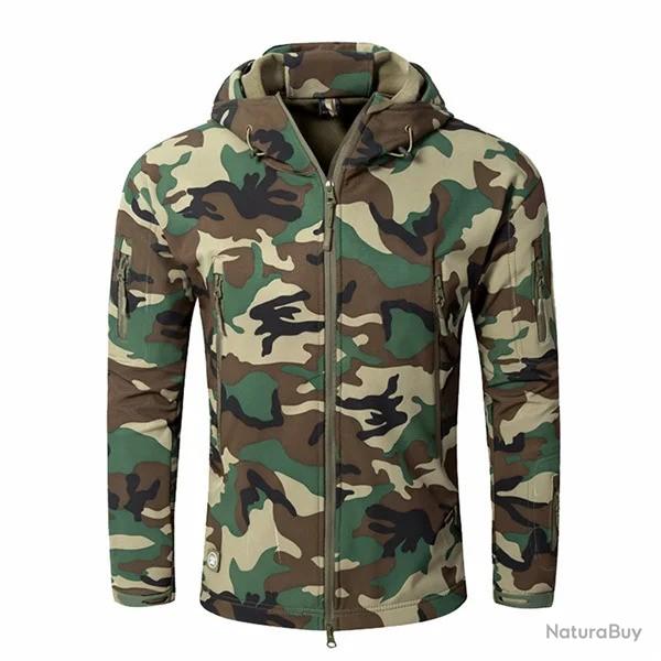 Veste coupe-vent tactique camouflage style militaire - Modle JG