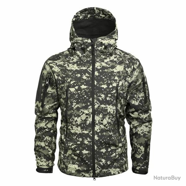 Veste coupe-vent tactique camouflage style militaire - Modle ACU