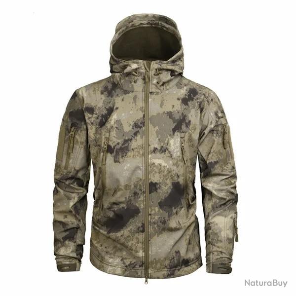 Veste coupe-vent tactique camouflage style militaire - Modle AT