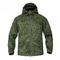 Veste coupe-vent tactique camouflage style militaire - Modèle RU