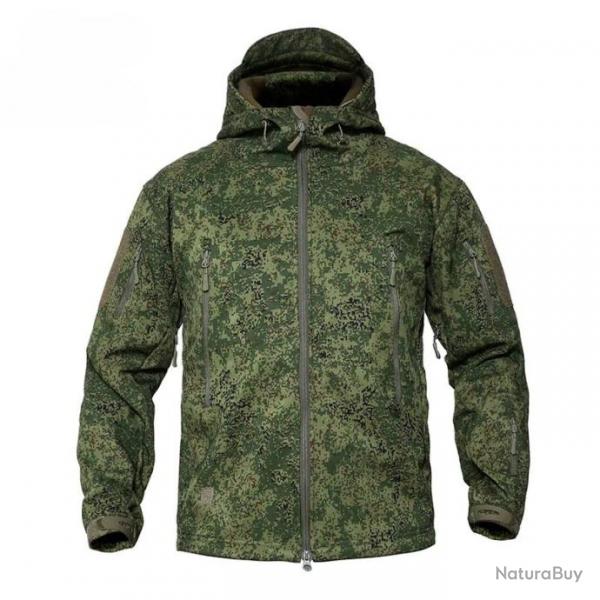 Veste coupe-vent tactique camouflage style militaire - Modle RU