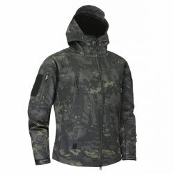 Veste coupe-vent tactique camouflage style militaire - Modèle CPBK