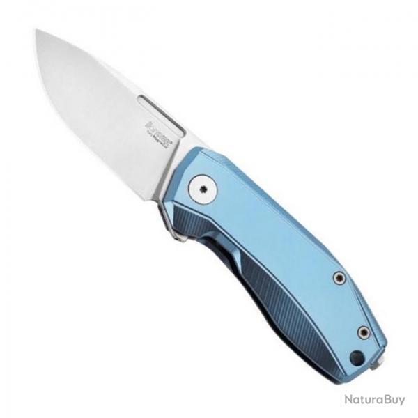 Couteau "Nano", Manche titane bleu [Lionsteel]