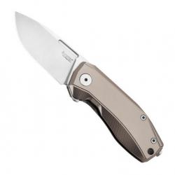 Couteau "Nano", Manche titane bronze [Lionsteel]