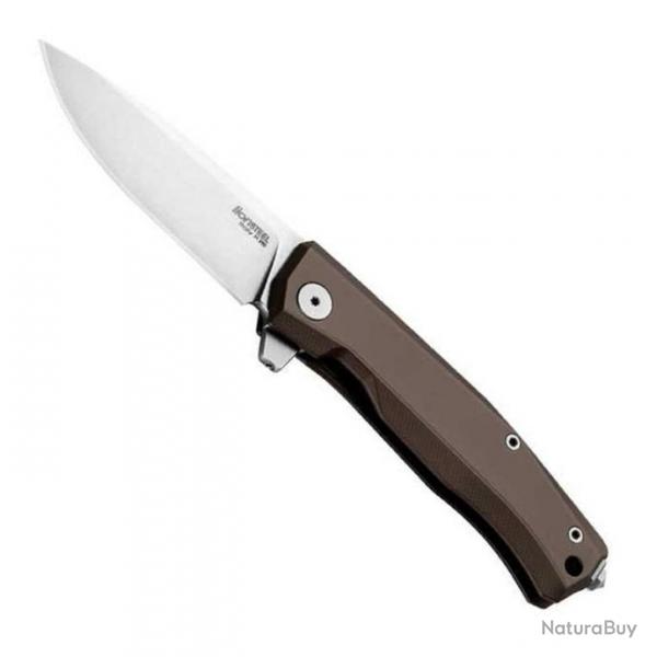 Couteau "Myto" stonewashed, Couleur marron [Lionsteel]