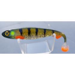 COLORIS EXCLUSIF !! FOX RAGE SLICK SHAD 11CM GREEN ZEBRA GHOST