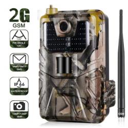 Caméras de Chasse 2G GSM MMS 16MP 1080P avec Vision Nocturne 65ft / 20m 940nm LED IR HC900M