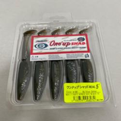 !! LEURRE ONE'UP SHAD 5'´ COL 100 Aji silver glitter