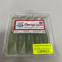 !! LEURRE ONE'UP SHAD 5'´ COL 123 Clear Green GOLD