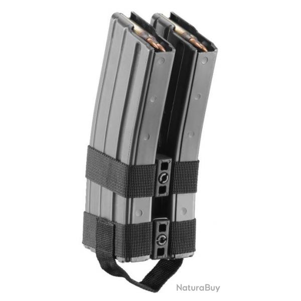 COUPLEUR CHARGEURS FAB DEFENSE MCE CORDURA ET POLYMRE 5.56/7.62 - NOIR