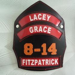 plaque de casque cuir #3