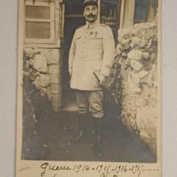 Carte photo Officier Français guerre 14/18