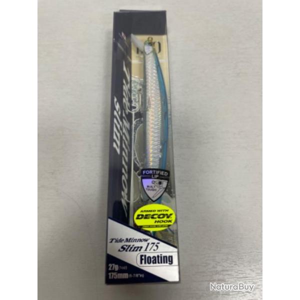 !! LEURRE TIDE MINNOW SLIM 175 floating col Clear BLUE back