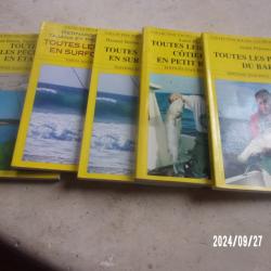 Lot de 5 petits livres sur la peche