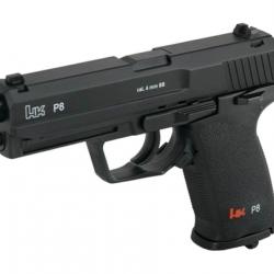 Réplique pistolet P8 BK HK CO2 Fixe 1.9J Métal