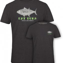 TEE SHIRT EAT TUNA T SHIRT HEATHER CHARCOAL