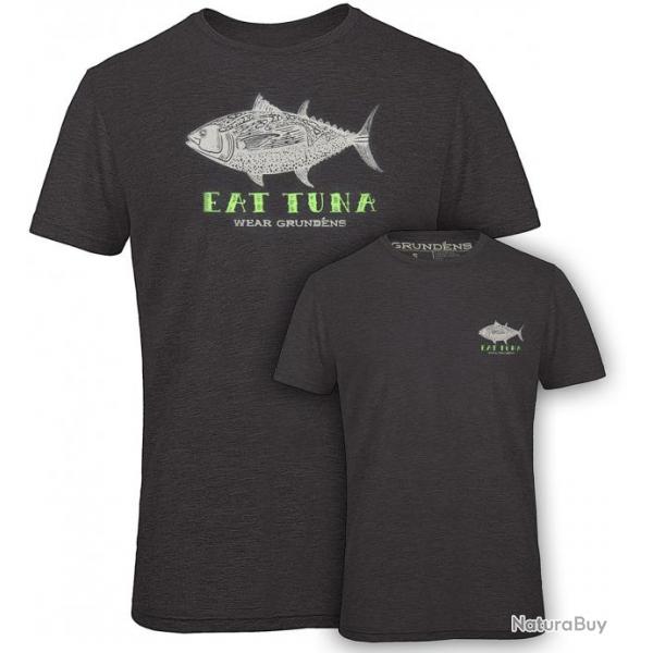 TEE SHIRT EAT TUNA T SHIRT HEATHER CHARCOAL