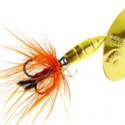 CUILLERE DELUXE DRESSED FLY PMF GO GOLD ORANGE 1 (10/pck)