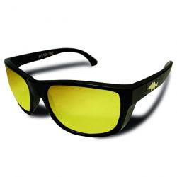 LUNETTES CURVE FISH SEA BASS GOLD IRIDIUM FRAME MAT BLACK