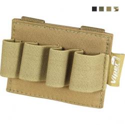 Porte cartouche Molle 4 emplacements Viper coyote