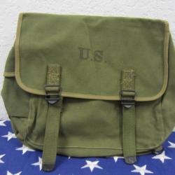 US WW2 MUSETTE M36 TOILE OD#7 BORDURE OD#3 DATEE 1944 NEUVE DE STOCK