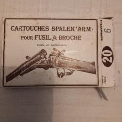 Cartouche spalek calibre 20 à broches