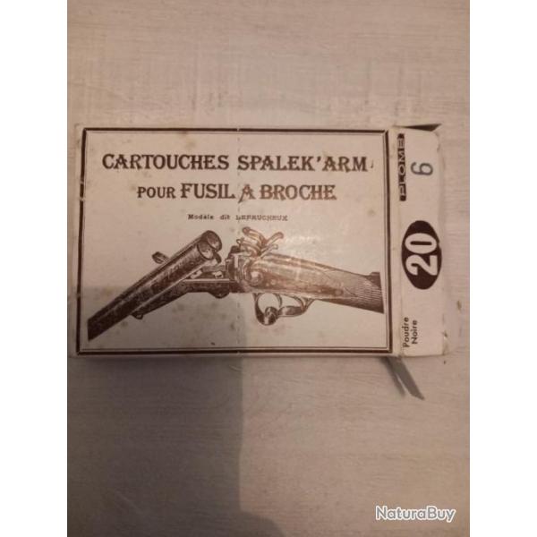 Cartouche spalek calibre 20  broches