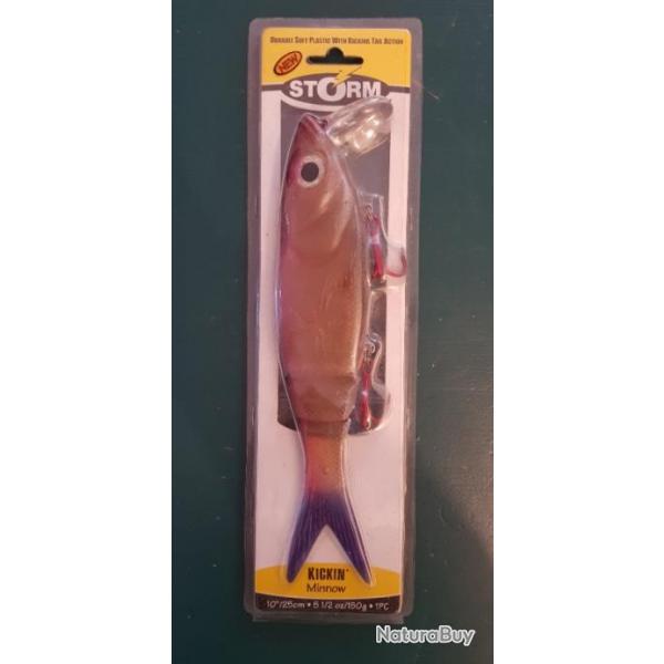 Big bait STORM kickin' minnow 10"