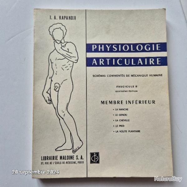 Physiologie articulaire, schmas comments de la mcanique humaine, 1977