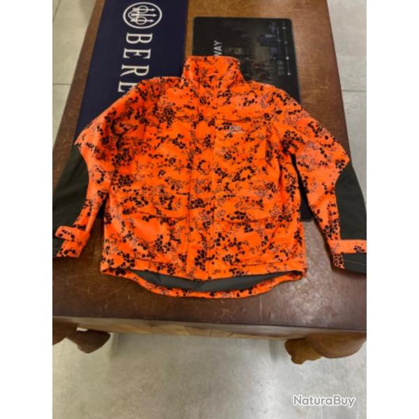 Veste Merkel gra orange battue T M