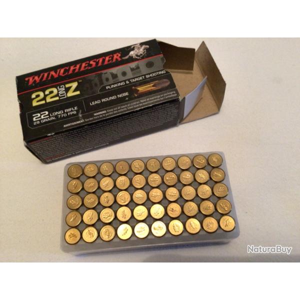 bote de 50 munitions 22 long Z WINCHESTER