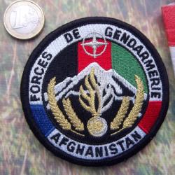 écusson militaire forces de gendarmerie Afghanistan (cible banche)