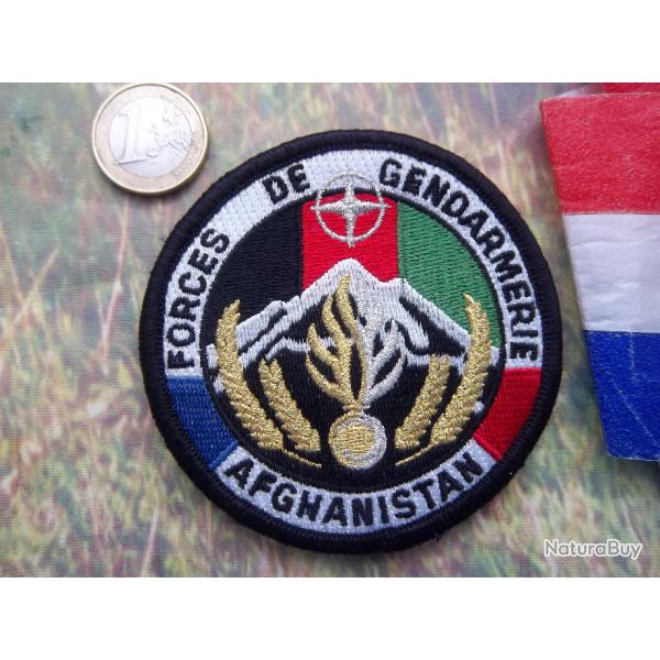 cusson militaire forces de gendarmerie Afghanistan (cible banche)