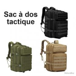 SAC À DOS TACTIQUE 45L AVEC POCHE POUR PLAQUE BALISTIQUE OU SAC HYDRATATION - LIVRAISON GRATUITE