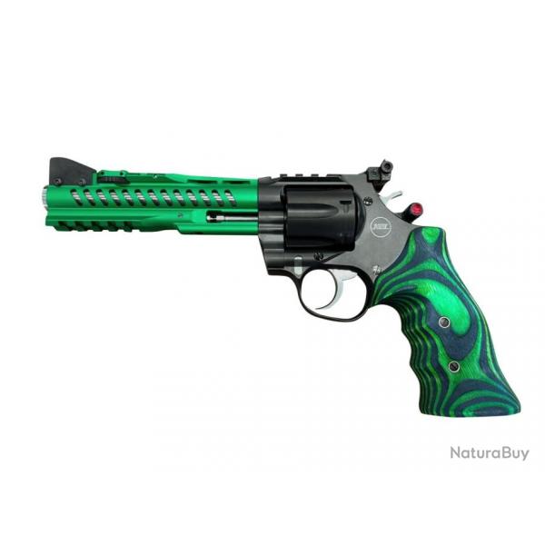 Revolver KORTH Super Sport GTA green cal.357 Mag canon de 6" Jim Wilson Grip black/green