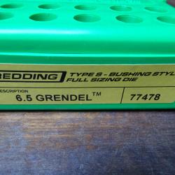 Redding Type S Bushing Full Length Die 6.5 Grendel