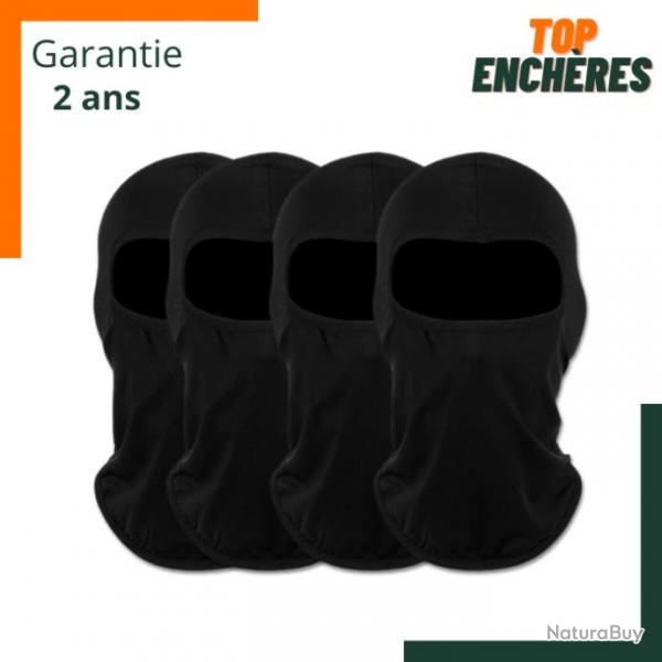 TOP ENCHERES SANS PRIX DE RESERVE : Lot de 4 cagoules - Anti UV - Noir