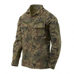 Chemise raid RIPSTOP extensible en polycoton HELIKON TEX PLWoodland