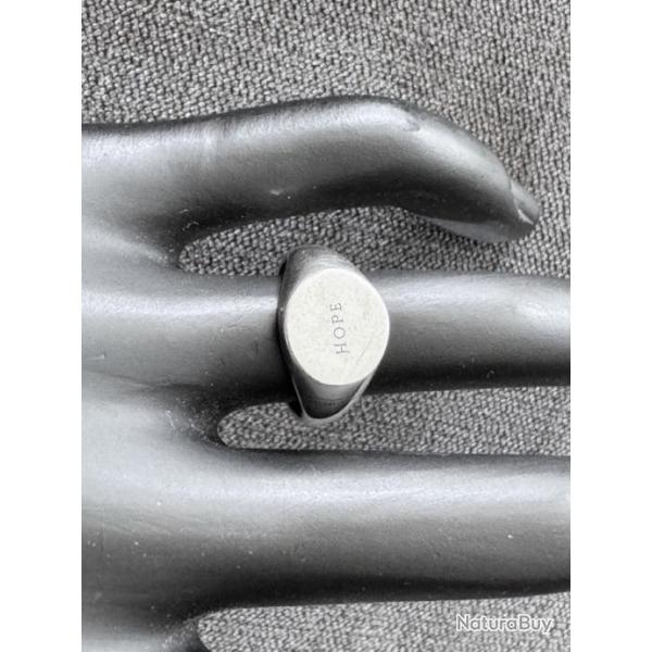 Chevalire en argent sterling - HOPE - bague homme - taille 51 - marque Be Lost