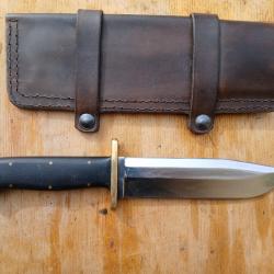 Couteau lame fixe SAS 82 Yves Naert Buck 124 frontiersman Bushcraft