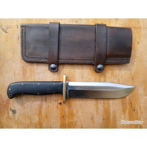 Couteau lame fixe SAS 82 Yves Naert Buck 124 frontiersman Bushcraft