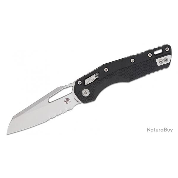 Couteau Microtech 210T-11PMBK MSI Black Lame Sheepsfoot M390MK Crossbar Lock Clip USA MCT210T11PMBK