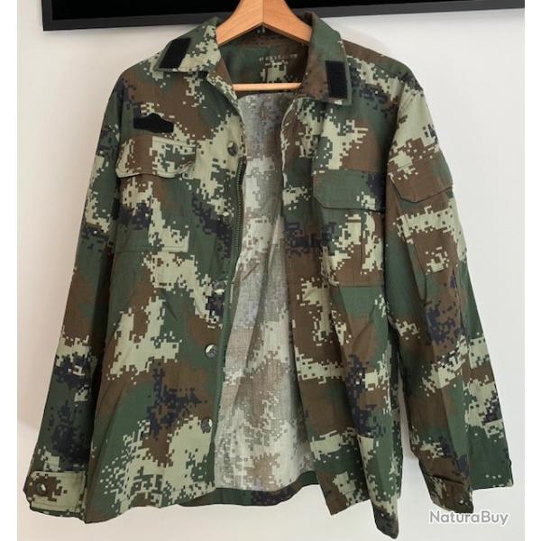 tenue camoufle treillis arme chinoise (Police de l' Arme Populaire) PAP originale