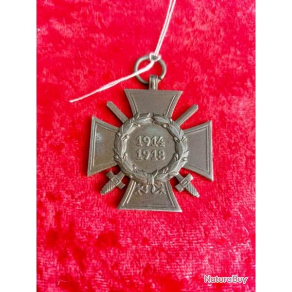 Croix d'honneur du combattant allemand WW1 W R.