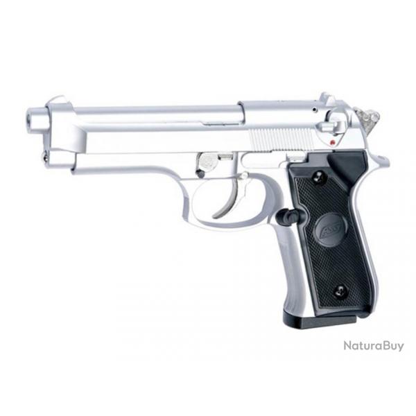 Rplique pistolet ASG M92fs GAZ Fixe 0.6J Chrom