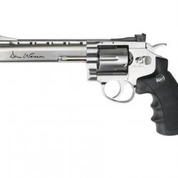 Réplique revolver DAN WESSON 6" chrome CO2 1.9J métal